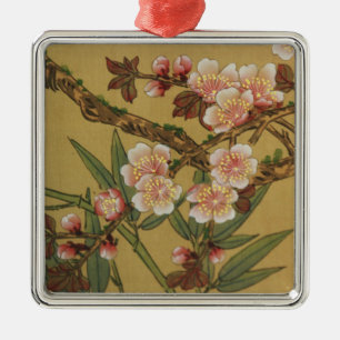 Cherry Blossom Aziatische Japanse kunst Metalen Ornament