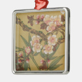 Cherry Blossom Aziatische Japanse kunst Metalen Ornament (Links)