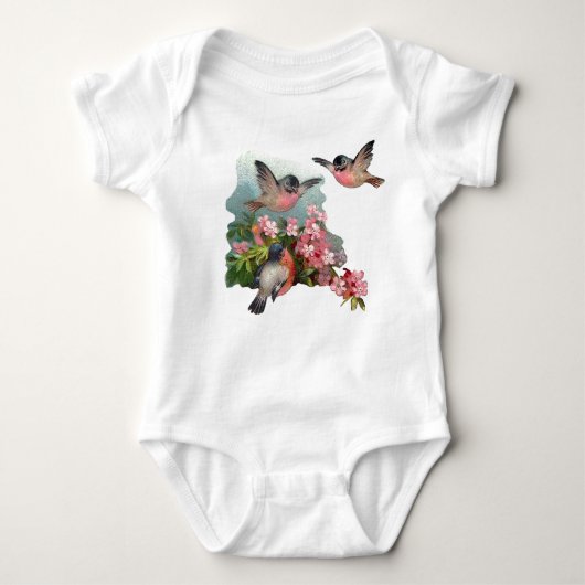 Cherry Blossom Baby Creeper Romper (Voorkant)