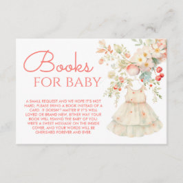 Cherry Blossom Baby Girl Kledingboeken voor Baby Informatiekaartje