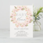 Cherry Blossom Baby in Bloom Virtual Baby shower Kaart (Staand voorkant)
