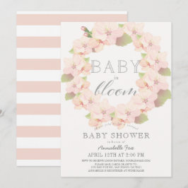 Cherry Blossom Baby in Bloom Virtual Baby shower Kaart