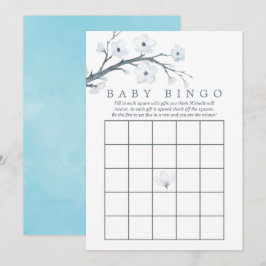 Cherry Blossom Baby shower Bingo Kaart