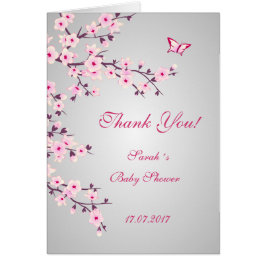 Cherry Blossom Baby shower Dank je wel