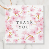 Cherry Blossom Baby shower Favor Gift Label (Voorkant)