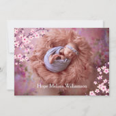 Cherry Blossom Baby shower | Foto bedankt voor je (Achterkant)