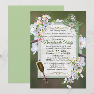 Cherry Blossom Bachelorette Party Kaart