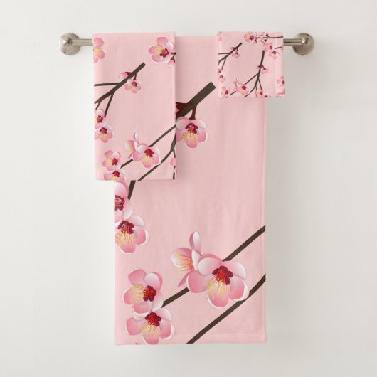 Cherry Blossom Bad Handdoek (Insitu)