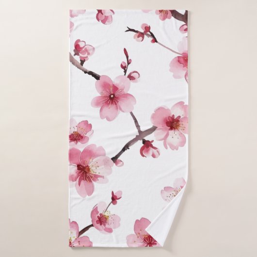 Cherry Blossom Badhanddoek (Badhanddoek)