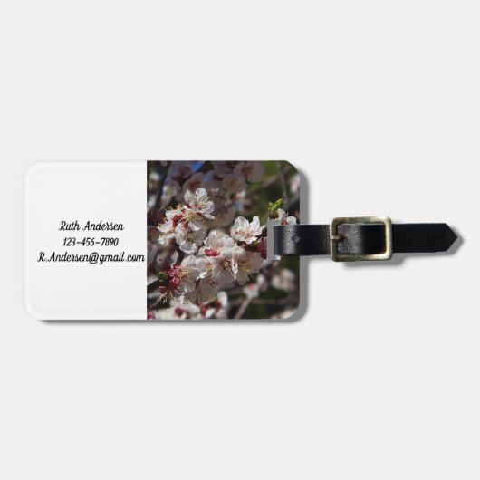 Cherry Blossom Bagagelabel (Voorkant horizontaal)