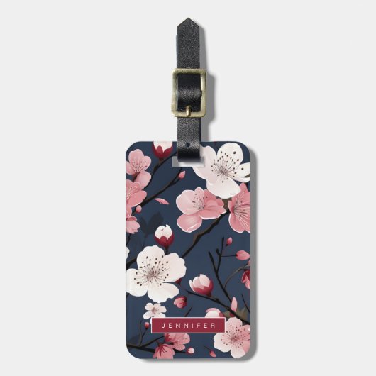 Cherry Blossom Bagagelabels (Voorkant verticaal)