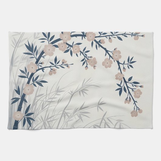 Cherry Blossom Bamboo Keuken Handdoek (Horizontaal)