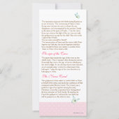 Cherry Blossom Baptism Programme 2/5 (Achterkant)