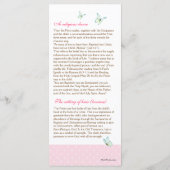 Cherry Blossom Baptism Programme 4/5 Programmakaart (Achterkant)