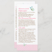 Cherry Blossom Baptism Programme 4/5 Programmakaart (Voorkant / Achterkant)