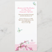 Cherry Blossom Baptism Programme 5/5 Programmakaart (Achterkant)