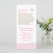 Cherry Blossom Baptism Programme 5/5 Programmakaart (Staand voorkant)