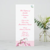 Cherry Blossom Baptismal Programme 1/5 Programmakaart (Staand voorkant)