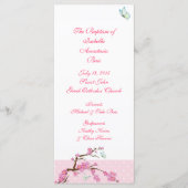 Cherry Blossom Baptismal Programme 1/5 Programmakaart (Voorkant)