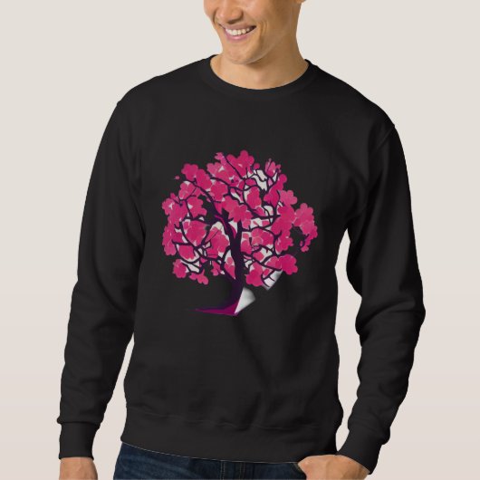 Cherry Blossom Beauty Tree of Life Trui (Voorkant)