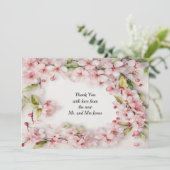 Cherry Blossom Bedankkaart (Staand voorkant)