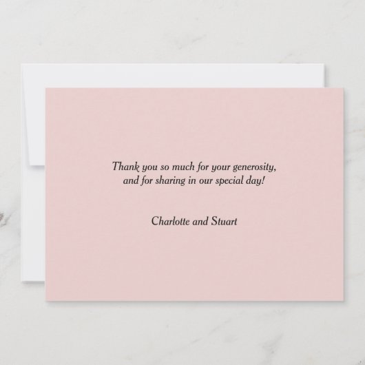 Cherry Blossom Bedankkaart (Achterkant)