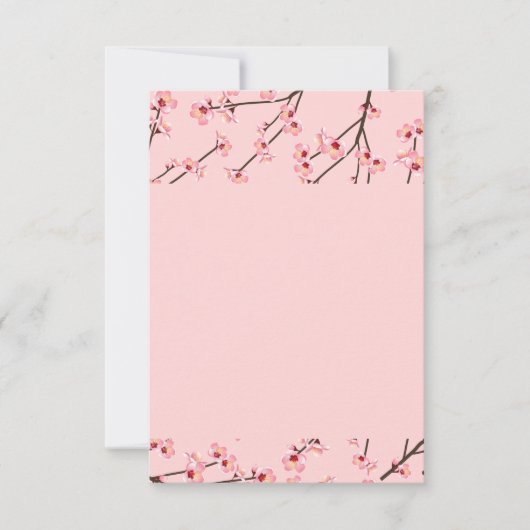 Cherry Blossom Bedankkaart (Voorkant)