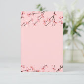 Cherry Blossom Bedankkaart (Staand voorkant)
