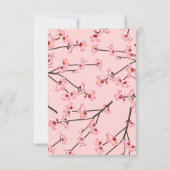 Cherry Blossom Bedankkaart (Achterkant)