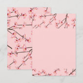 Cherry Blossom Bedankkaart (Voorkant / Achterkant)