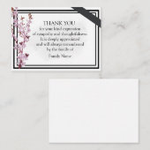 Cherry Blossom Bedankt Kaarten Notitiekaartje (Voorkant / Achterkant)