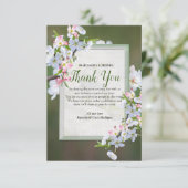 Cherry Blossom Bedankt Kaarten RSVP Kaartje (Staand voorkant)