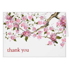 Cherry Blossom  Bedankt Wenskaart