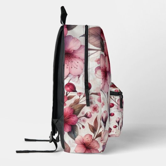 Cherry Blossom Bedrukte Rugzak (Links)