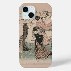 Cherry Blossom Bekijken in het voorjaar Japans Uki iPhone 15 Case