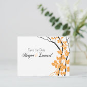 Cherry Blossom Bella Bewaar de datum Aankondigingskaart (Staand voorkant)