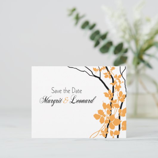 Cherry Blossom Bella Bewaar de datum Aankondigingskaart (Staand voorkant)