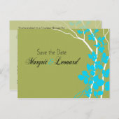 Cherry Blossom Bella Bewaar de datum Aankondigingskaart (Voorkant / Achterkant)