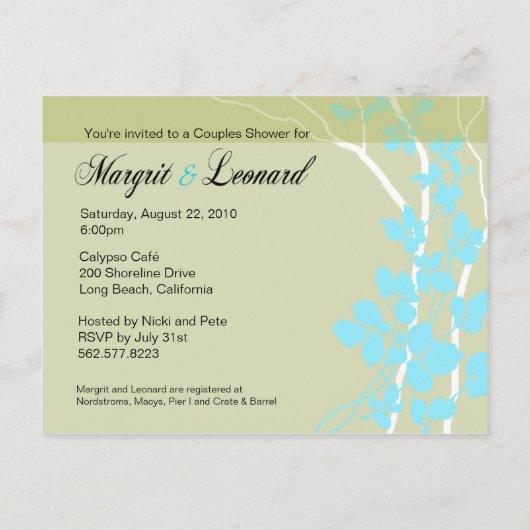 Cherry Blossom Bella Bewaar de datum Aankondigingskaart (Achterkant)