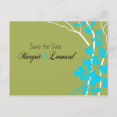 Cherry Blossom Bella Bewaar de datum Aankondigingskaart (Voorkant)