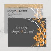 Cherry Blossom Bella Bewaar de datum Aankondigingskaart (Voorkant / Achterkant)