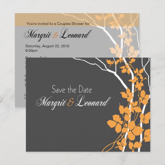 Cherry Blossom Bella Bewaar de datum Aankondigingskaart (Voorkant / Achterkant)