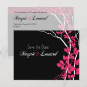 Cherry Blossom Bella Bewaar de datum Aankondigingskaart (Voorkant / Achterkant)