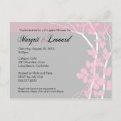 Cherry Blossom Bella Bewaar de datum Aankondigingskaart (Achterkant)