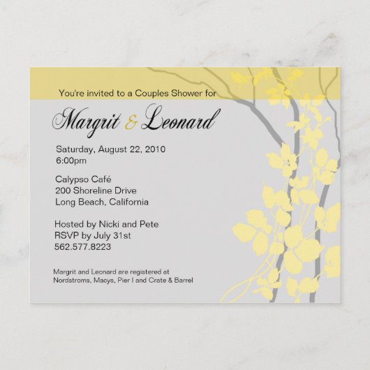 Cherry Blossom Bella Bewaar de datum Aankondigingskaart (Achterkant)