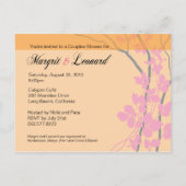 Cherry Blossom Bella Bewaar de datum Aankondigingskaart (Achterkant)