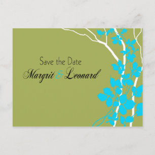 Cherry Blossom Bella Save the Date Aankondigingskaart