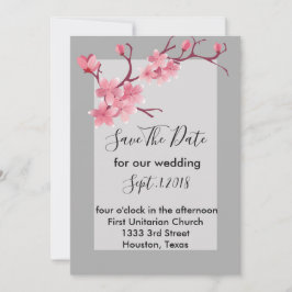 Cherry Blossom bewaar de datum Kaart