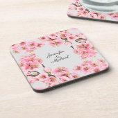 Cherry blossom bier onderzetter (Linkerzijde)