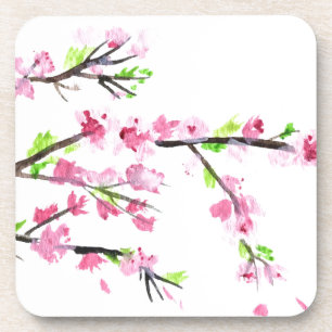 Cherry blossom bier onderzetter